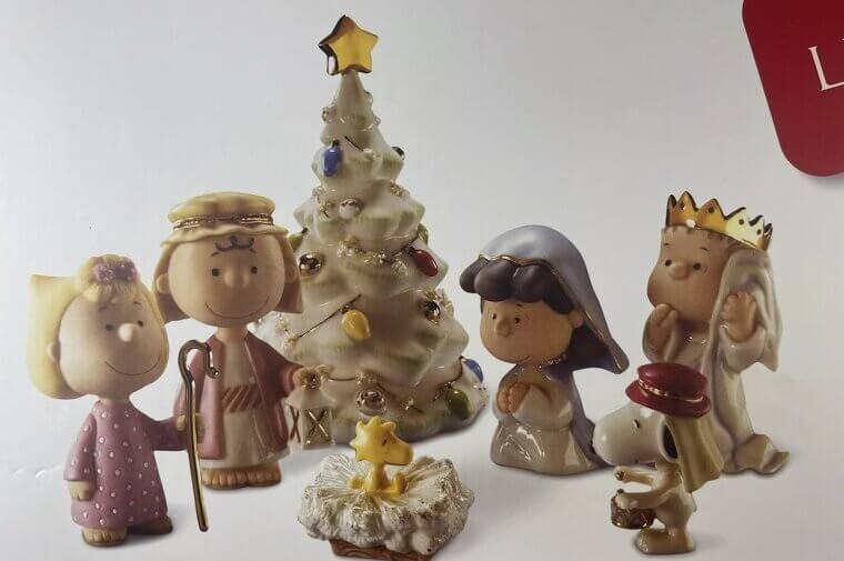 Lenox Peanuts Charlie Brown Nativity Scene - $450
