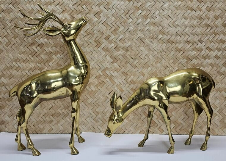 Solid Brass Deer - $400-$1,150