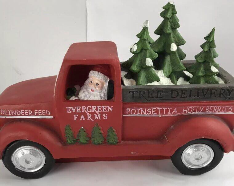 Classic Red Pickup Truck - $108