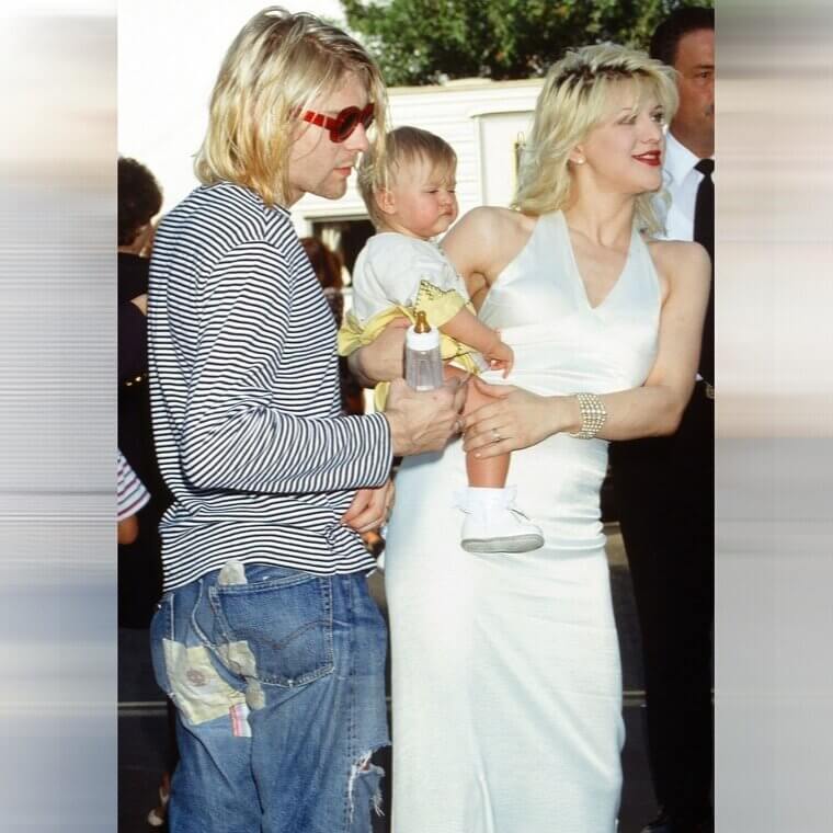 Courtney Love and Kurt Cobain