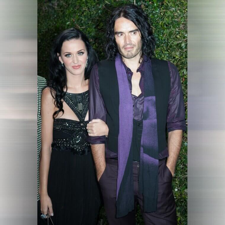 Katy Perry and Russell Brand