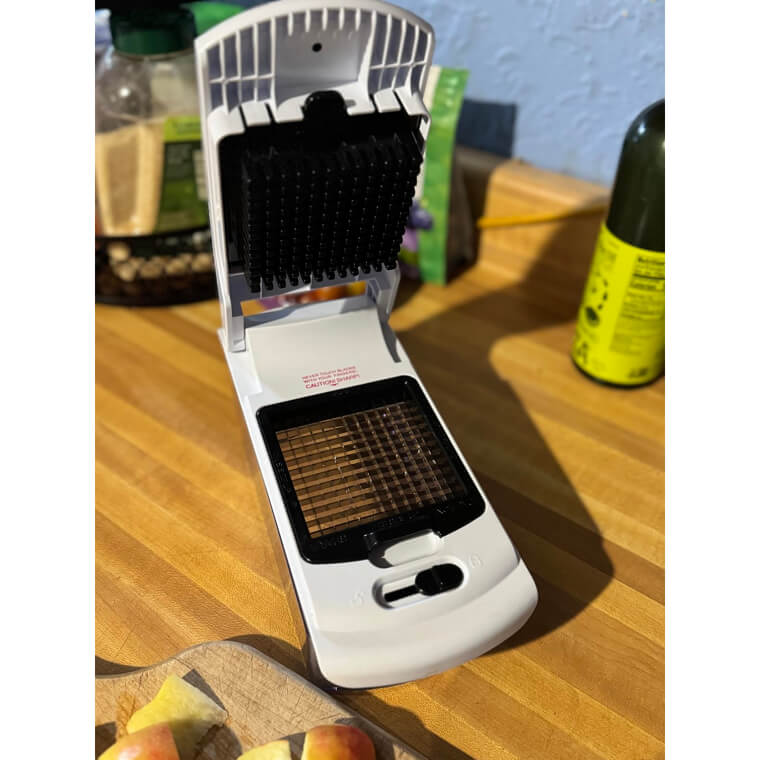 A Handy Food Dicer That Drops All Your Cut Veggies Into a Clear Container Underneath, so You Can Skip Wiping Down the Counter.