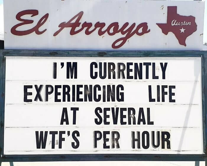 Life at Several WTF's per Hour