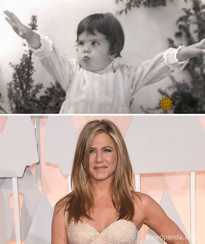 Baby Jennifer Aniston And Her King Of The World Moment