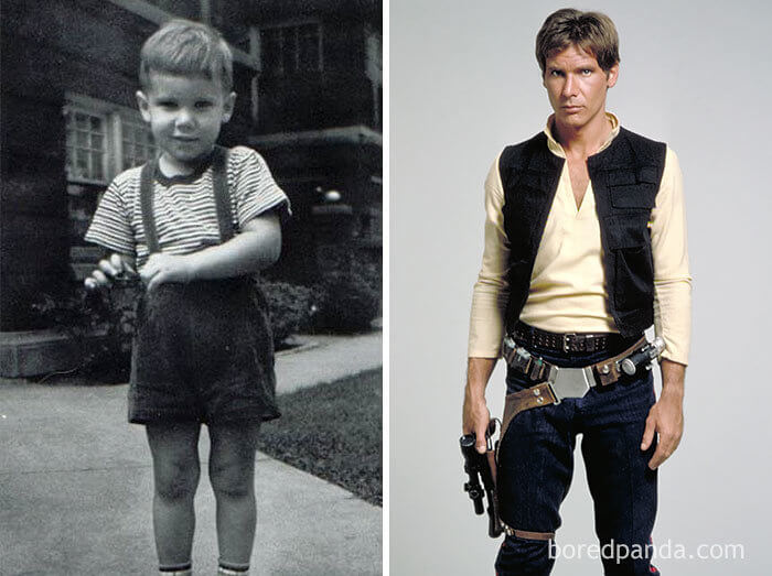 Toddler Harrison Ford Looks Like He Belongs At An English Manor