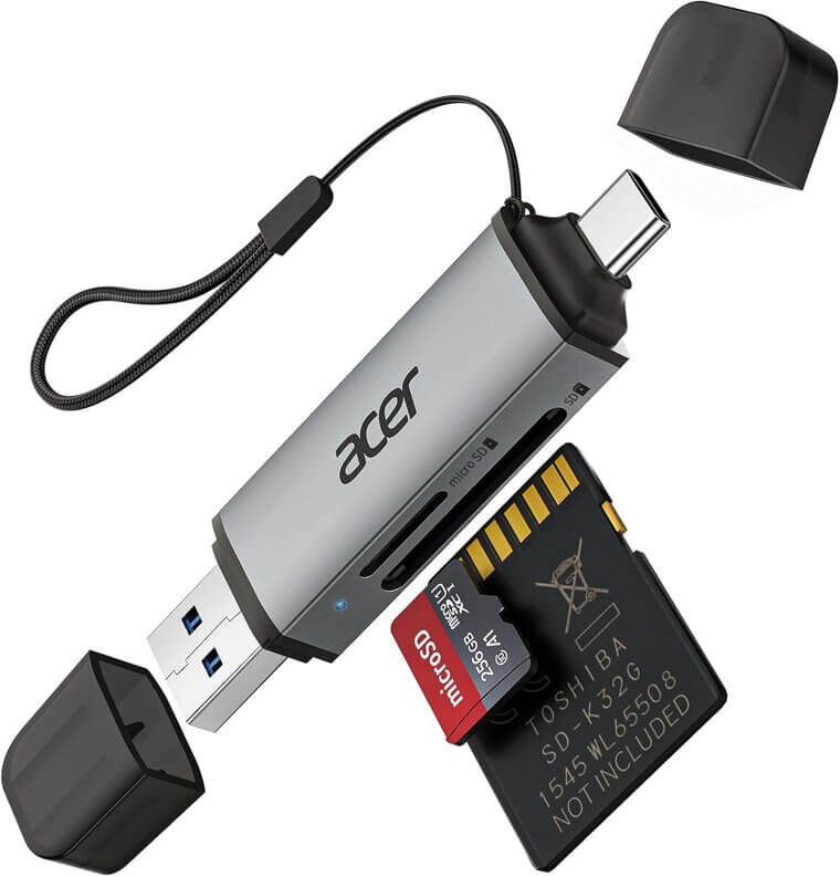 Acer SD Card Reader - Fast, Dual Slots - Enjoy 23% Off!