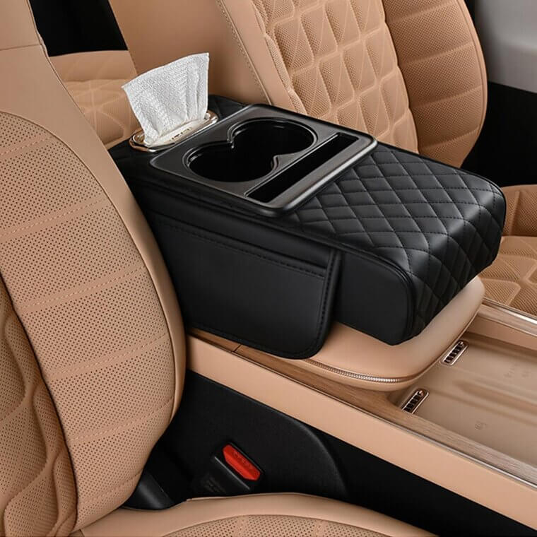 Car Armrest Cushion - Comfortable 5-in-1 Organizer! - 5% Off!