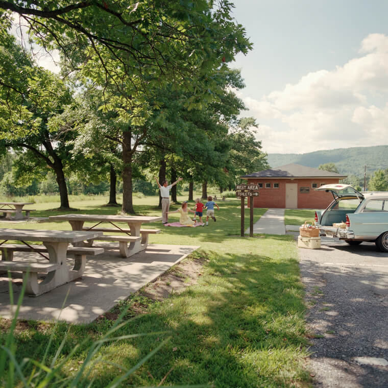Stretching Your Legs at Pristine Grassy Highway Rest Areas