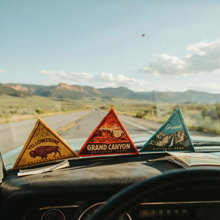 Collecting Souvenir Pennants From Famous Destinations