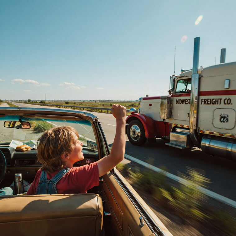 The Joyful Wave to Truckers for an Air-Horn Honk