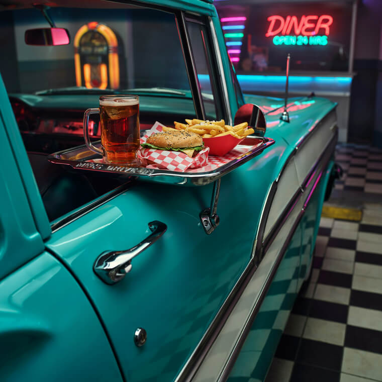 Breezy Dining via Classic Drive-In Car Hop Services