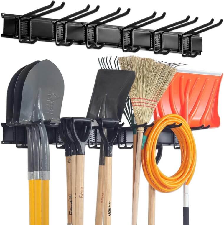 Garage Tool Organizer - Heavy Duty Wall Mount Rack for Ultimate Storage - Enjoy 33% Off!