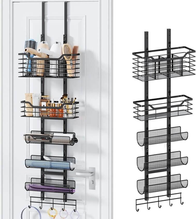 6-Tier Hair Tool Organizer - Versatile Bathroom Storage Solution - Don’t Miss the 6% Discount!