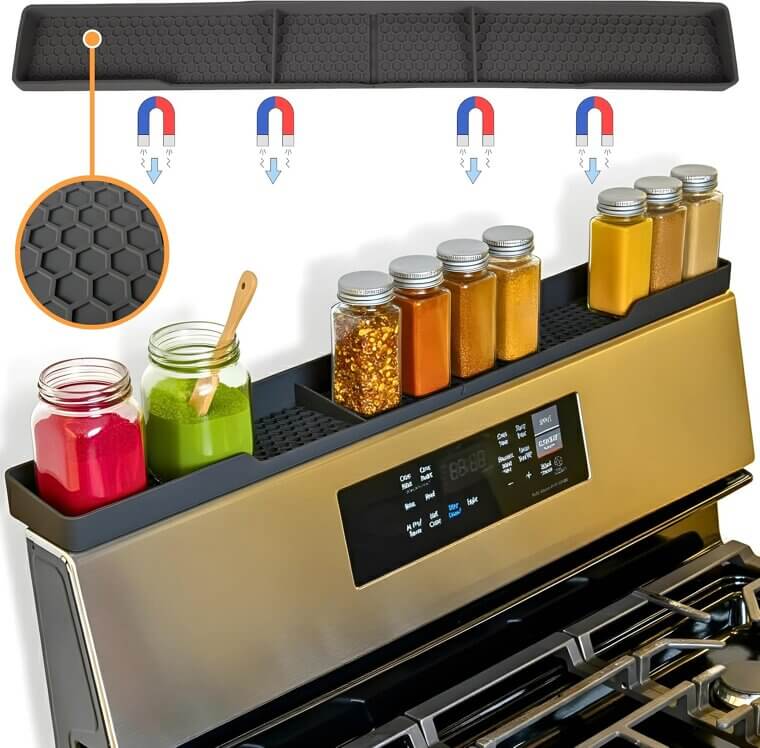 TEO Magnetic Shelf - Perfect Spice Rack Addition for Your Kitchen - Now 16% Off!