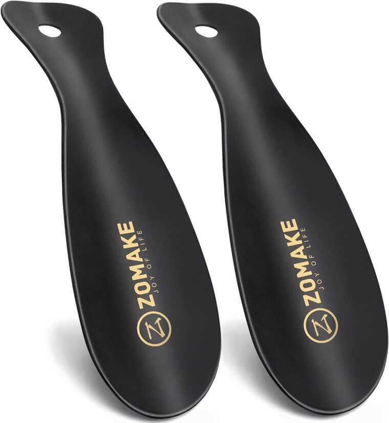 ZOMAKE Metal Shoehorn - Durable, Travel-Friendly Shoe Helper - Enjoy 13% Off!