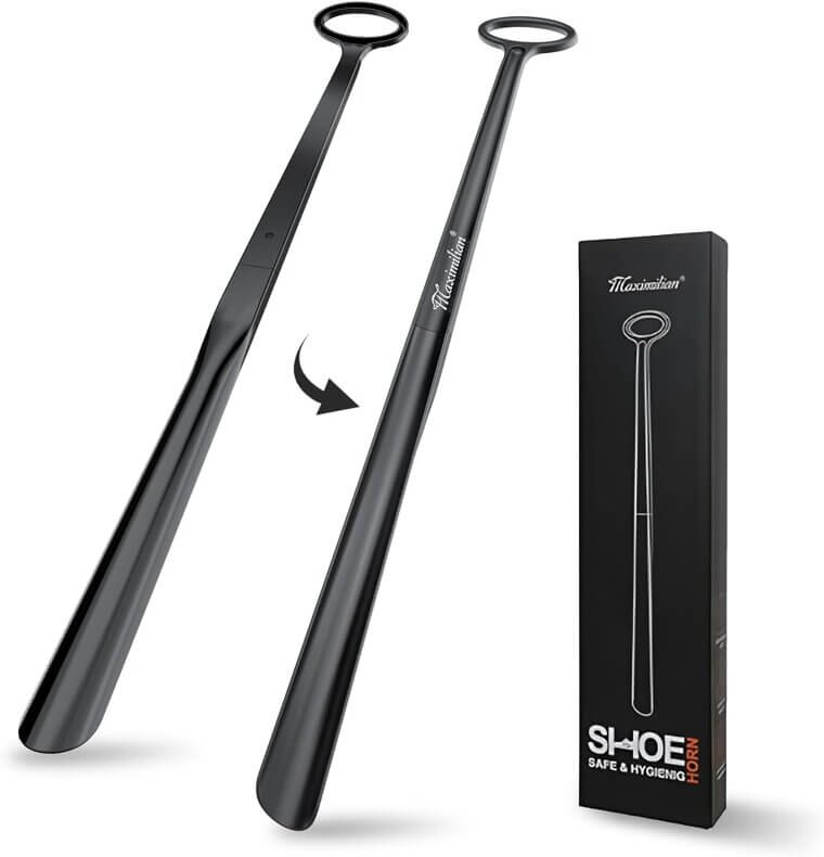 MAXIMILIAN Shoe Horn - Extra Long Handle for Easy Use 