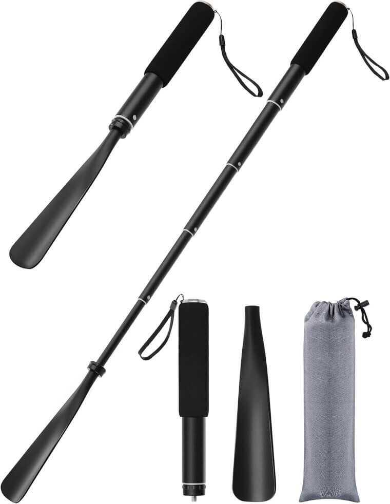 TriPro Telescopic Shoehorn - Adjustable & Portable Comfort for All Ages - Now 13% Off!