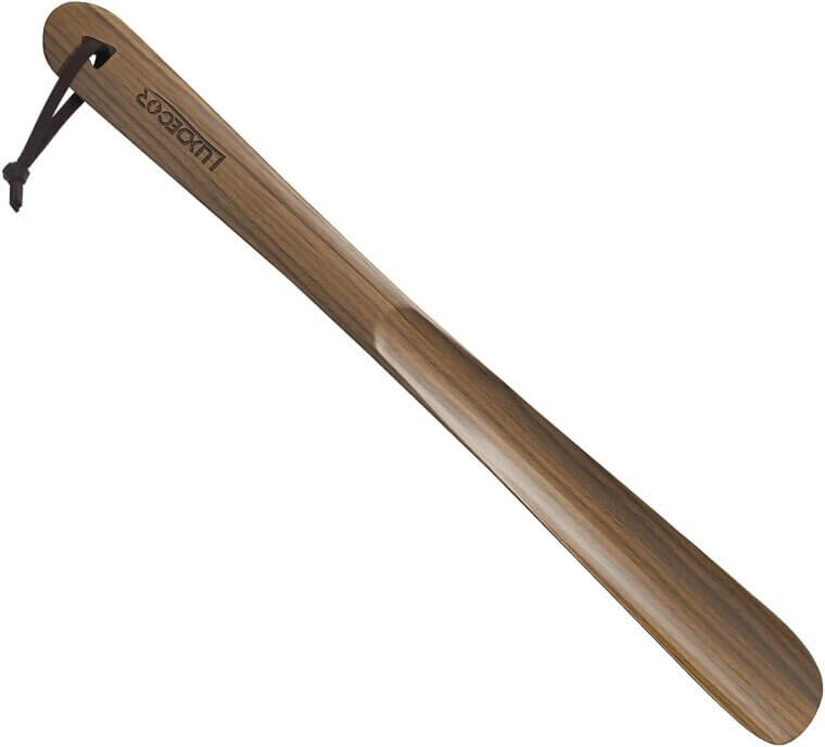 Luxdecor Wooden Shoehorn - Perfect for Comfort & Style - Enjoy 11% Off!