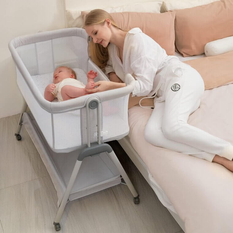 ANGELBLISS Bassinet Bedside Sleeper - Portable, Adjustable & Convenient - Now 20% Off!