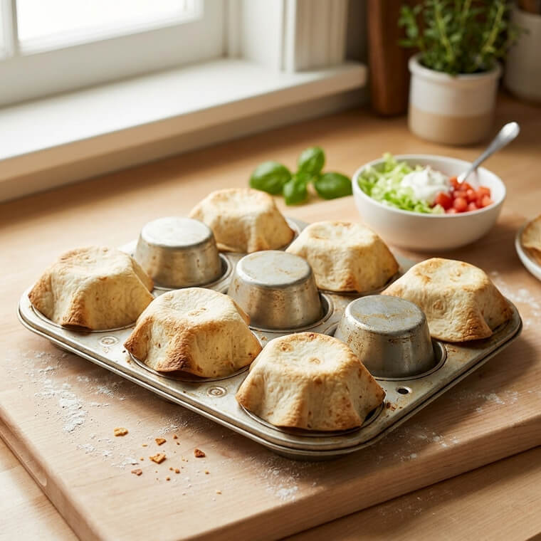 Muffin Tin: Flip It Upside Down To Bake Custom Taco Shells