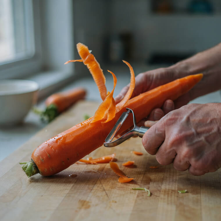 Vegetable Peeler: Slide It Both Ways Instead Of Just Downward