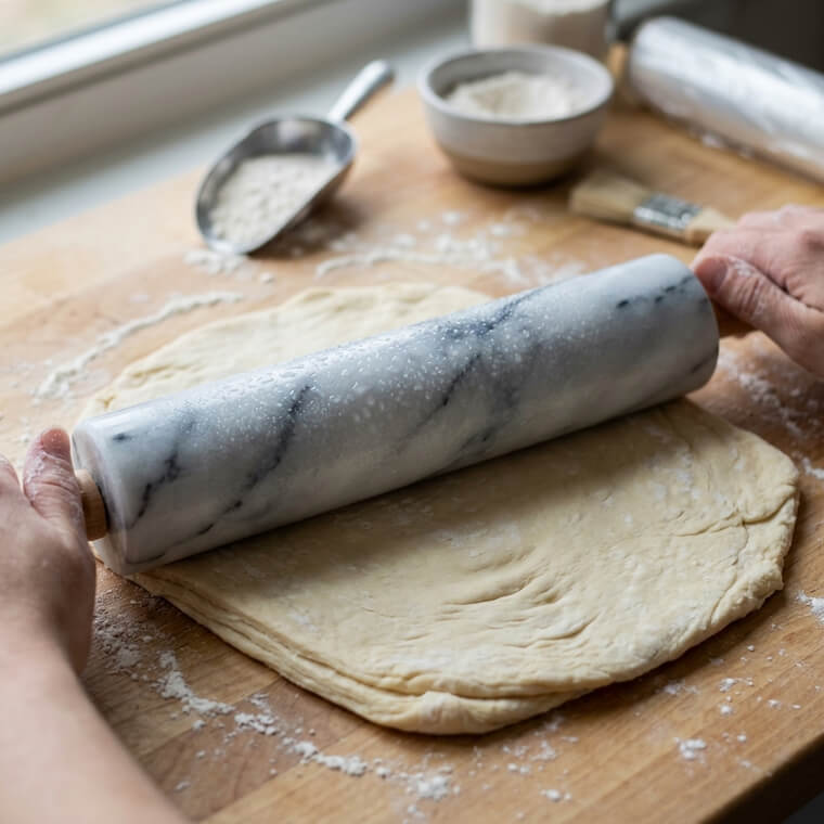 Rolling Pin: Chill It In The Freezer Before Rolling Pastry Dough