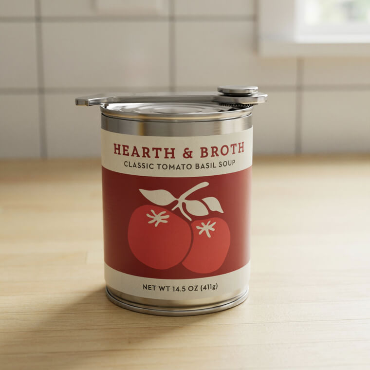 Can Opener: Lock It Horizontally Over The Top Rather Than Vertically
