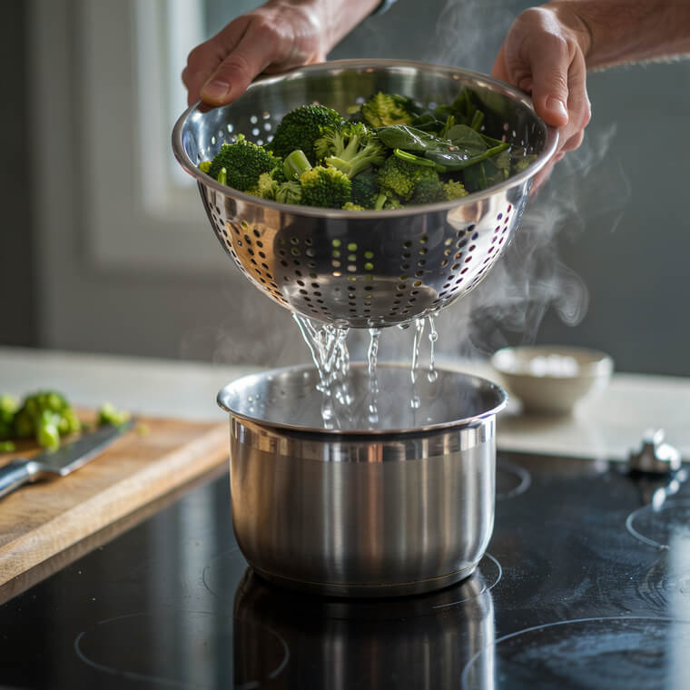 Colander: Rest It Inside The Pot Instead Of Pouring Water Out