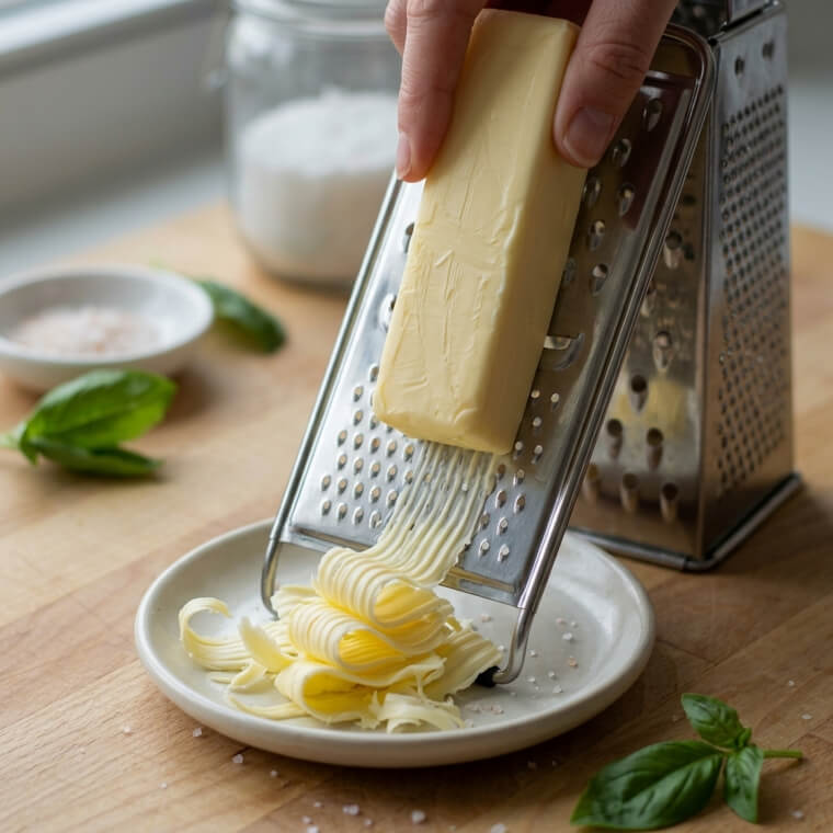 Box Grater Slicer: Shave Cold Butter For Flaky Pastry Crusts