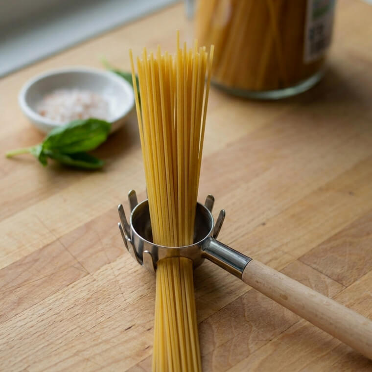 Pasta Spoon: Measure One Serving Of Spaghetti With The Center Hole