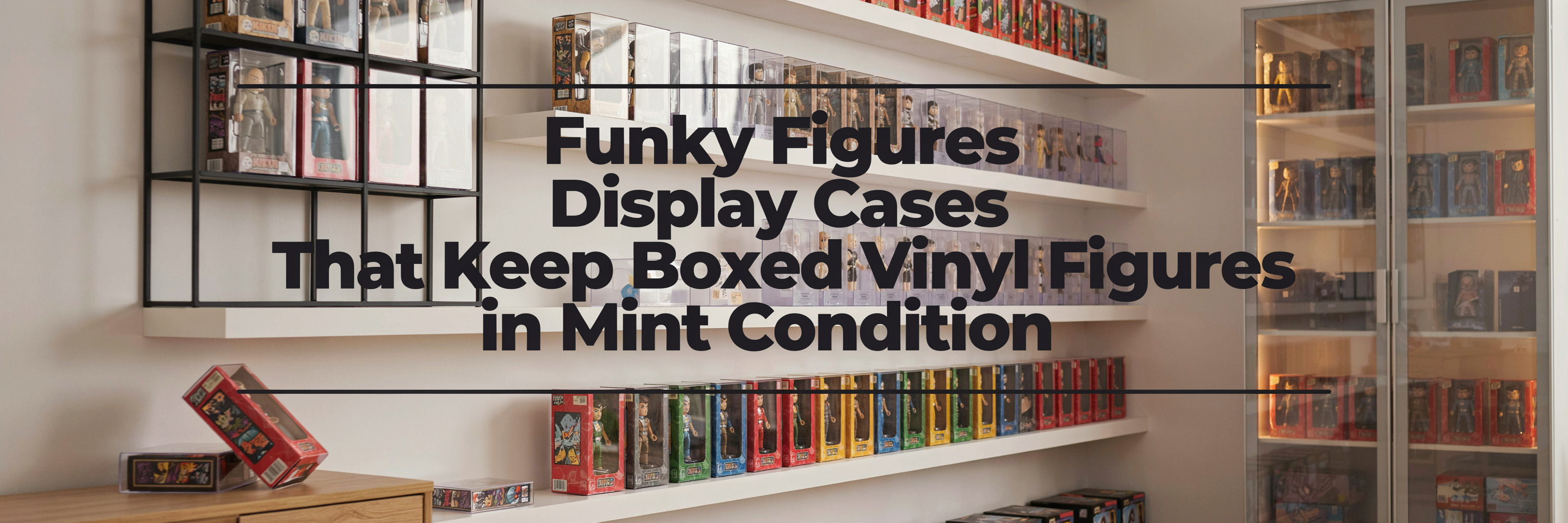 Funky Figures Display Cases That Keep Boxed Vinyl Figures in Mint Condition