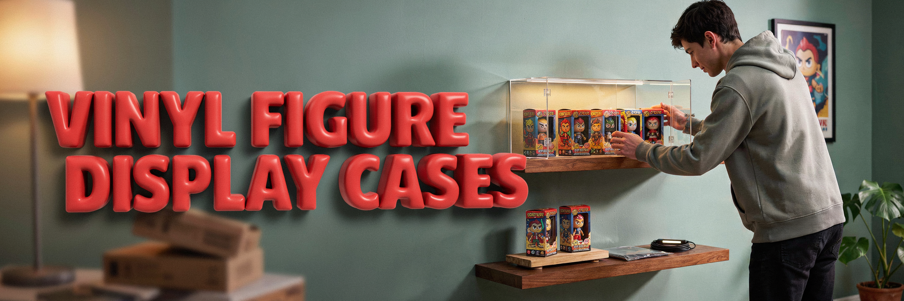 Funky Figures Display Cases That Keep Boxed Vinyl Figures in Mint Condition