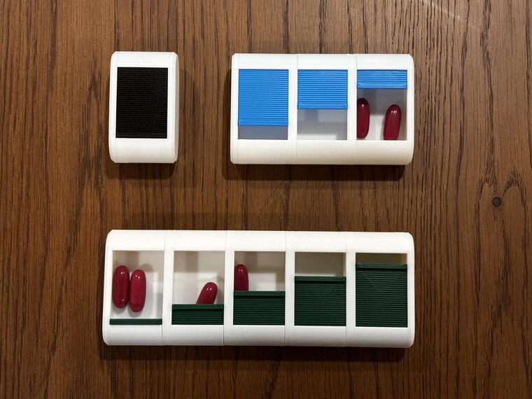 A Weekly Pill Organizer With Large Compartments