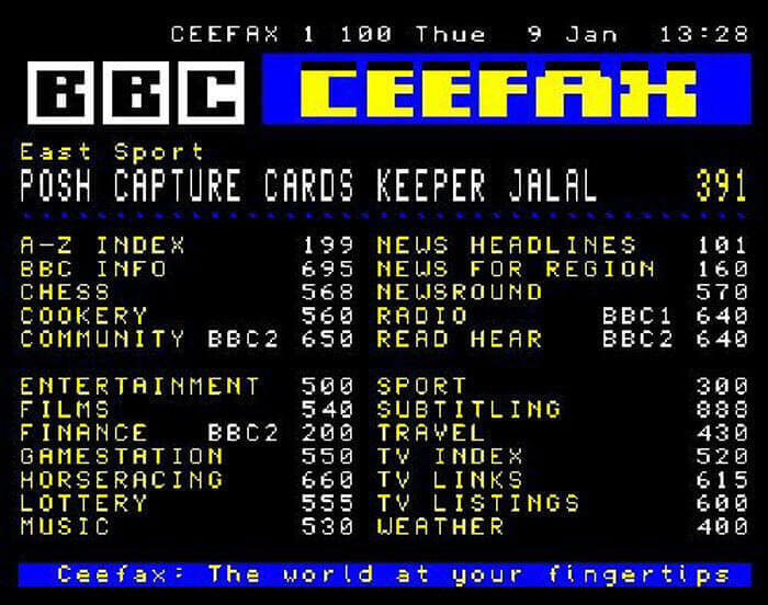 The Time When Ceefax Ruled