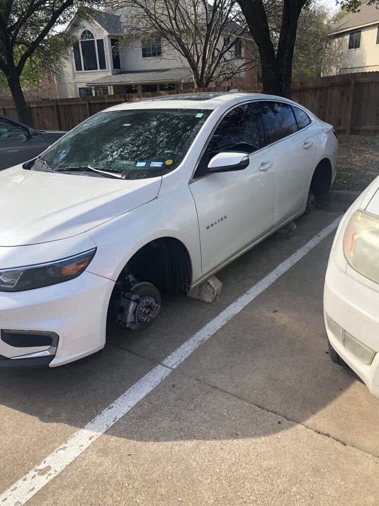 Leaving Your Work-in-Progress Car on Concrete Blocks