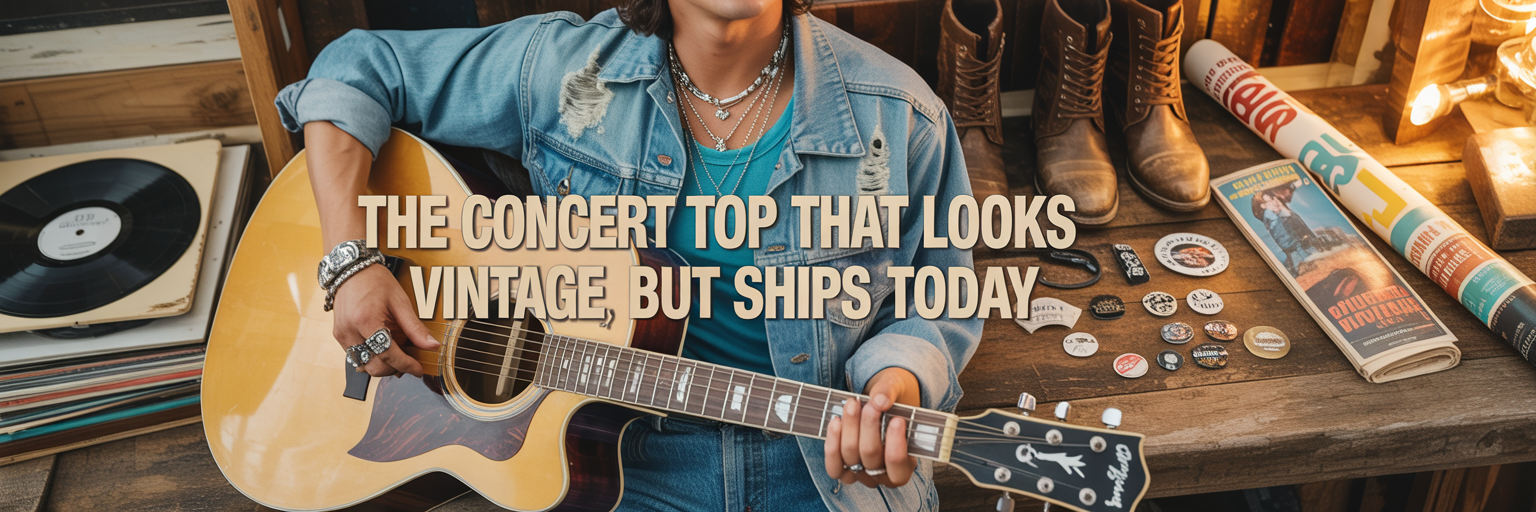 The Concert Top That Looks Vintage but Ships Today