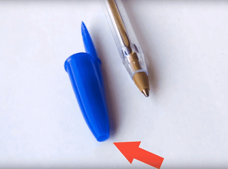 Hole in A Cap of Ballpoint Pen