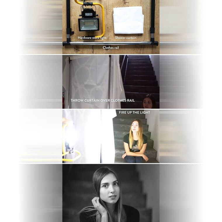 Create a Softbox With a Shower Curtain