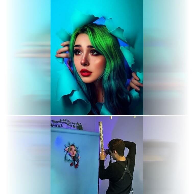 Make a Torn Photo Wall With Your Background Roll