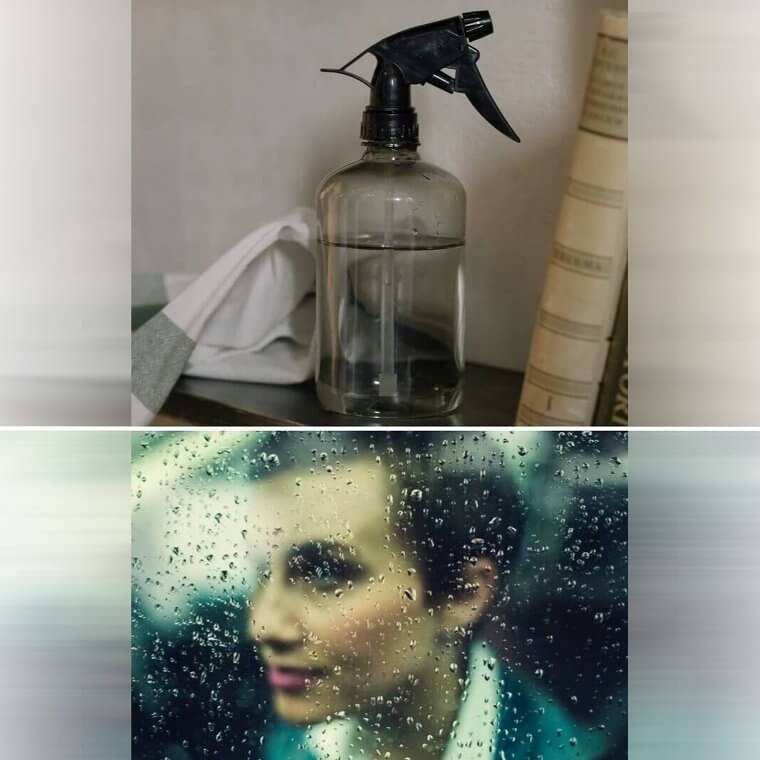 Create the Illusion of Rain With a Spray Bottle