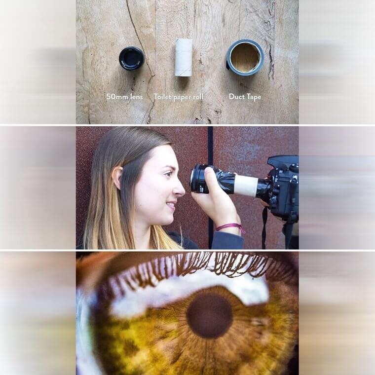 Turn a Standard Lens Into a Macro Lens With a Paper Towel Roll