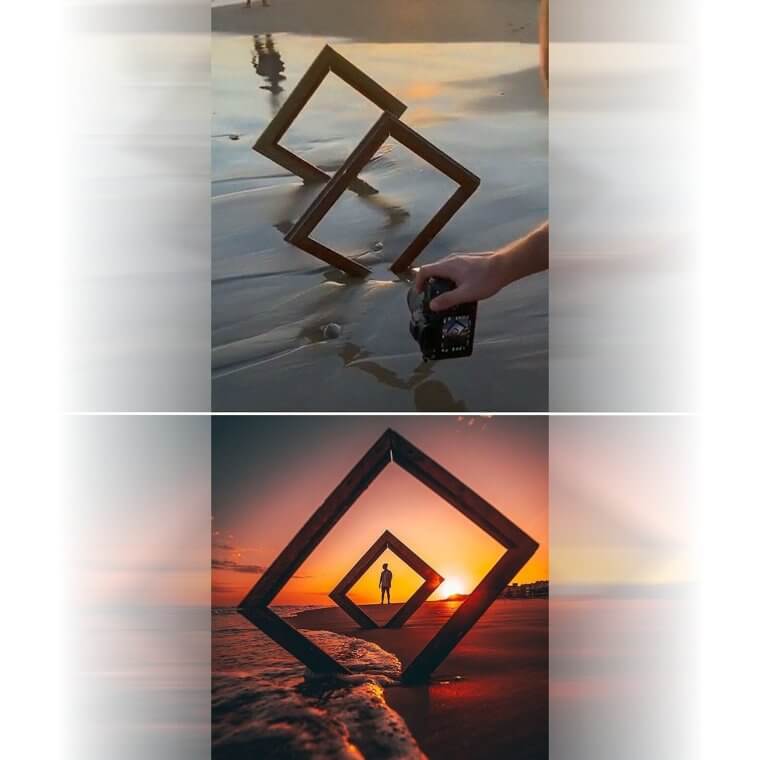 Use Old Frames to Quite Literally Frame Your Photos