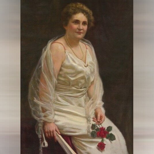 Edith Bolling ha affrontato il piatto con il suo stile elegante