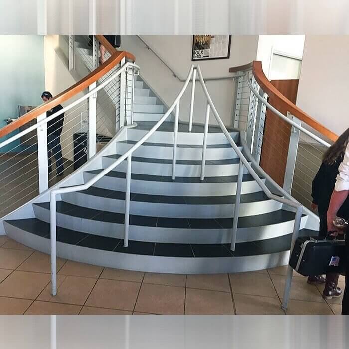 Avoid the Middle Area of the Stairs