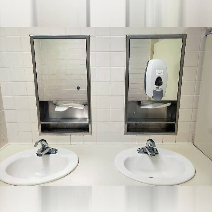 Cutting the Mirrors in Half