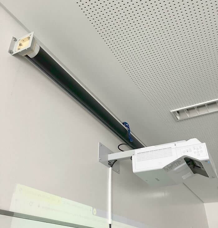 When the Projector Blocks the Screen