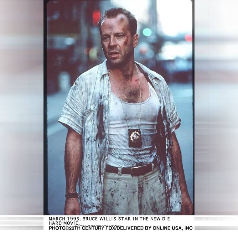 Bruce Willis in "Die Hard" - Made His Career