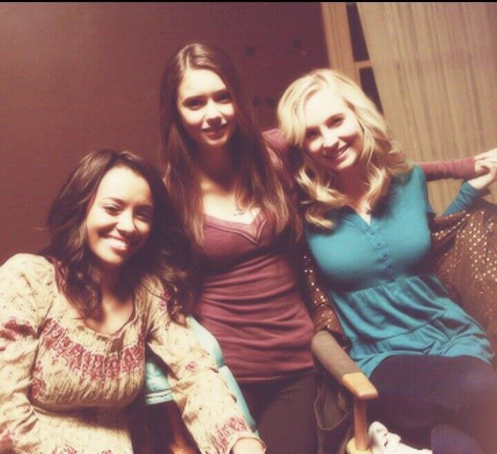 Kat Graham, Nina Dobrev and Candice King