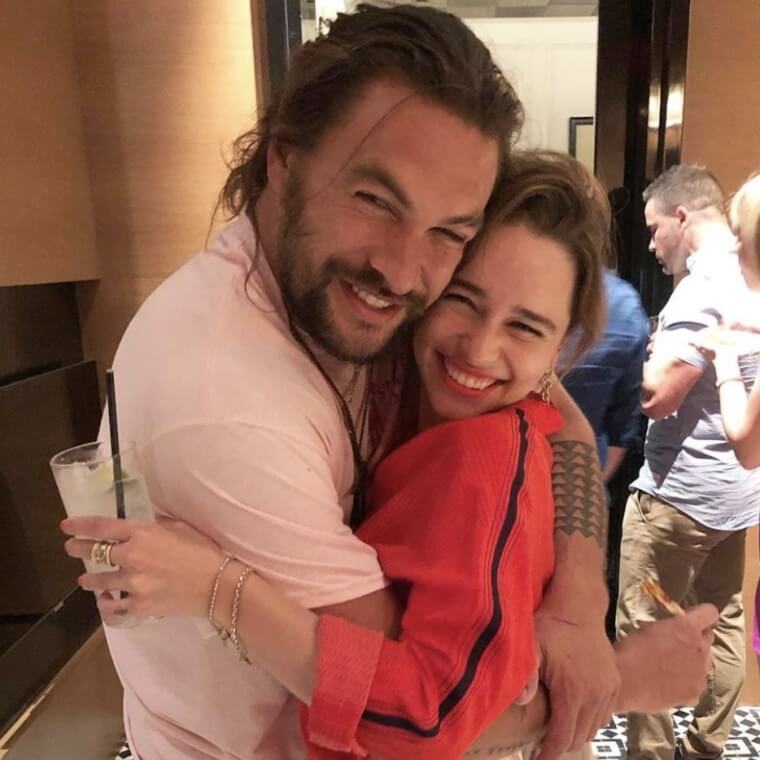 Jason Momoa and Emilia Clarke