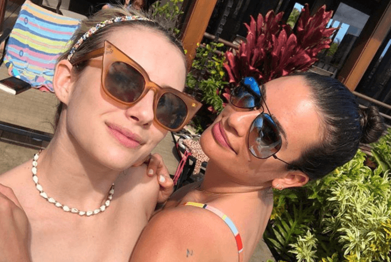 Emma Roberts and Lea Michele